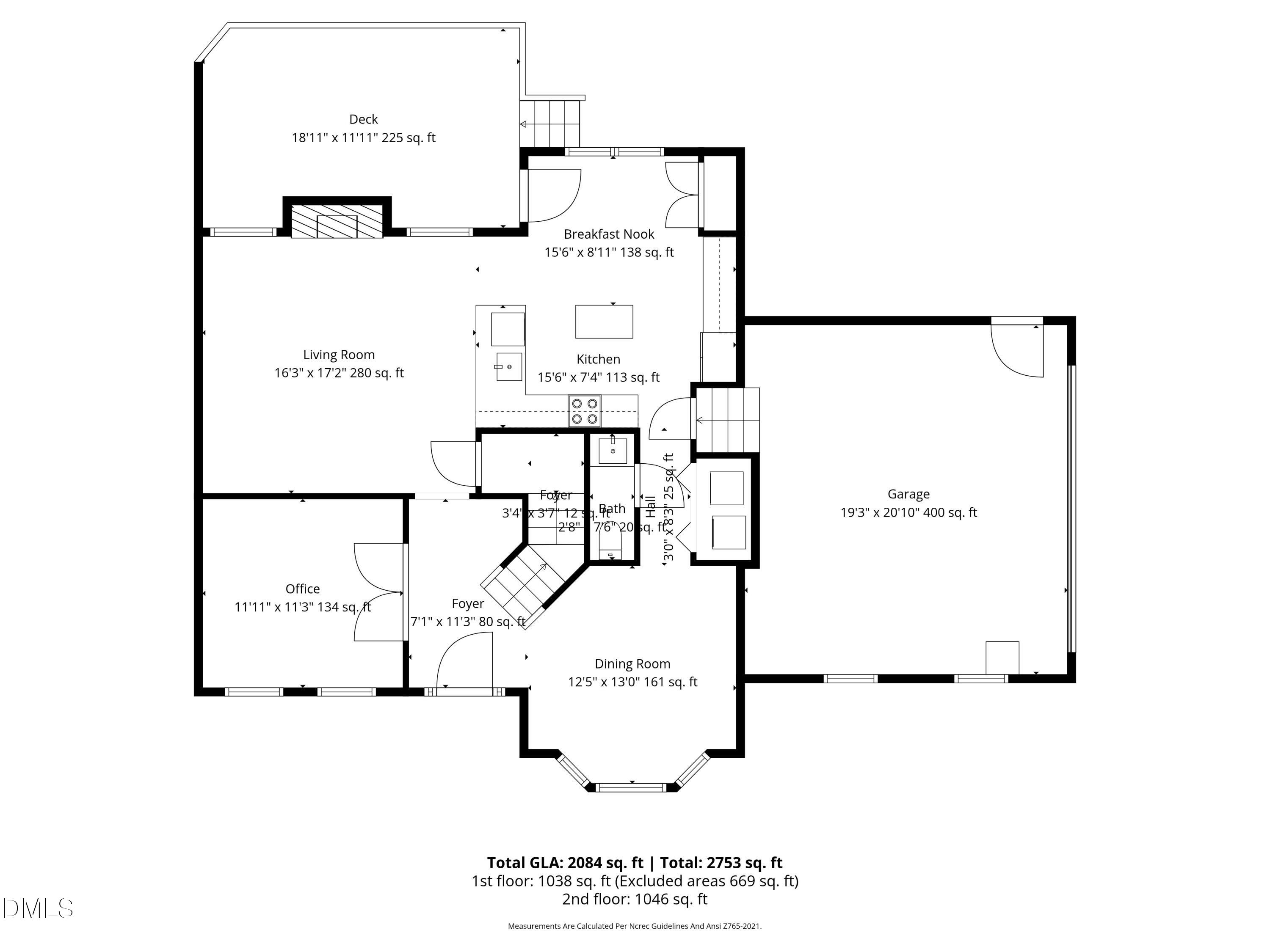 9500 Anson Grove Lane Raleigh, NC 27615 - Photo 53 of 54 1st_floor_9500_anson_grove_lane_raleigh_