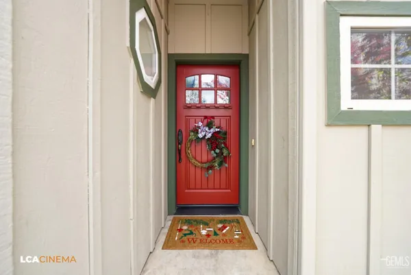 a view of a door with a door
