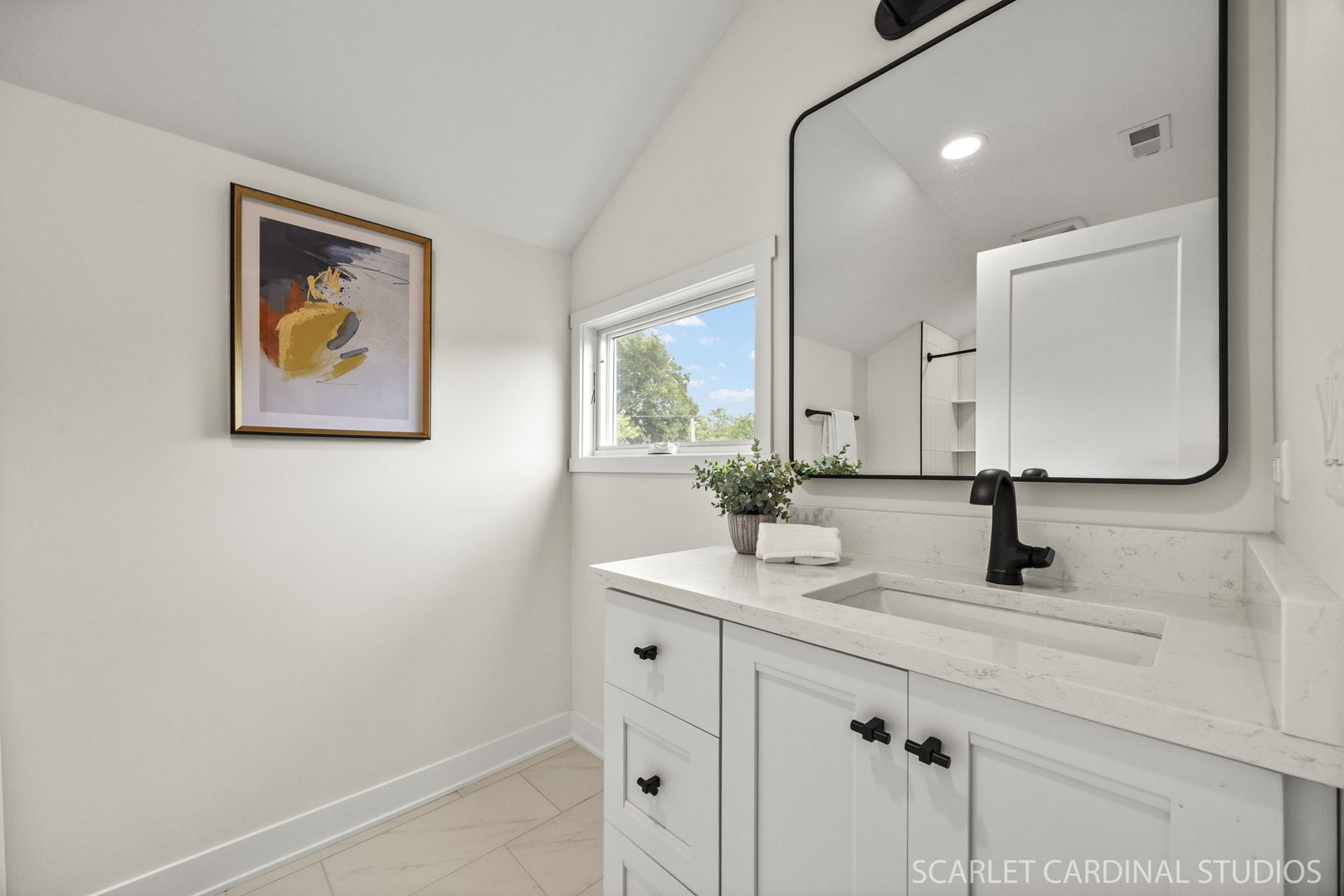 717 North Brainard Street Naperville, IL 60563 - Photo 30 of 49 a bathroom with a sink and a mirror