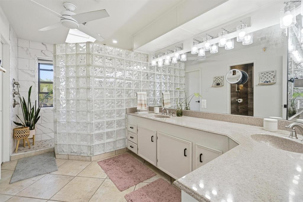 1505 Hillcrest Road Coleman, TX 76834 - Photo 23 of 40 Glass tiled, Updated Walk-in Shower