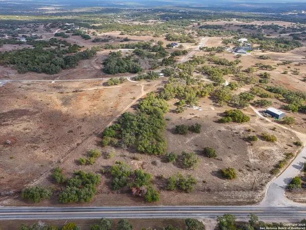 a view of a sky from a yard
