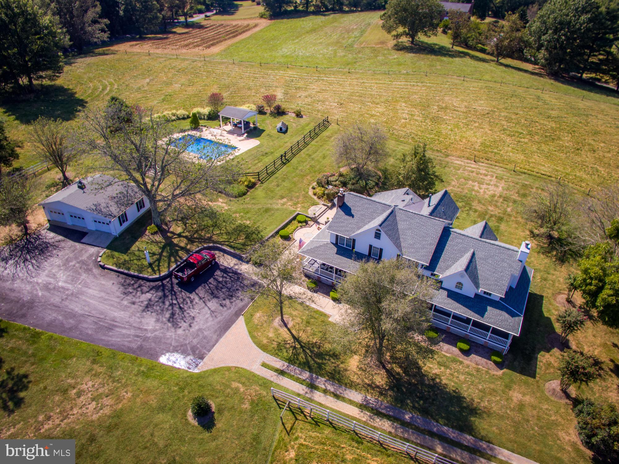 404 Lankford Road Harwood, MD 20776 - Photo 10 of 79 Rear pasture, pool 3 car detached garage
