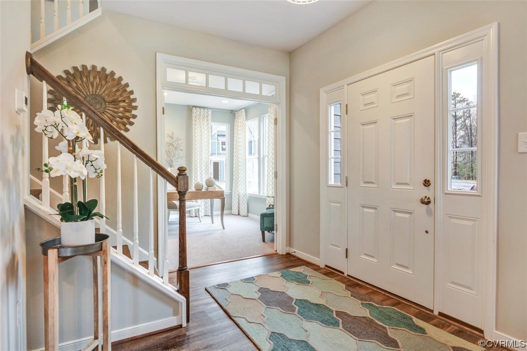 18637 Palisades Ridge Moseley, VA 23120 - Photo 3 of 41 a view of a hallway view with staircase