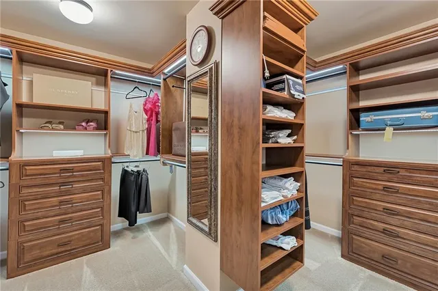 a view of walk in closet