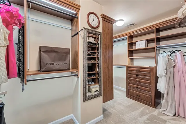 a view of walk in closet