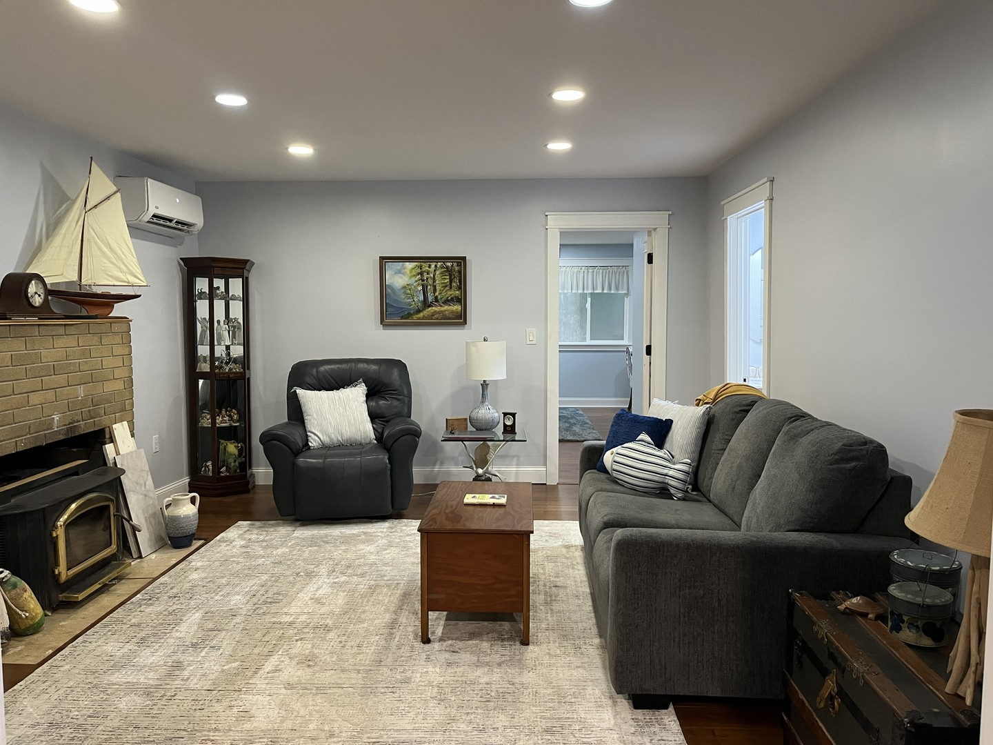 1890 Lackey Lane Centralia, IL 62801 - Photo 4 of 30 a living room with furniture a couch and a fireplace