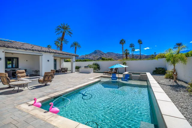 a outdoor space with furniture