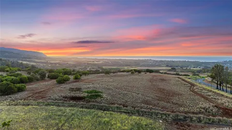 a view of an outdoor space with mountain view