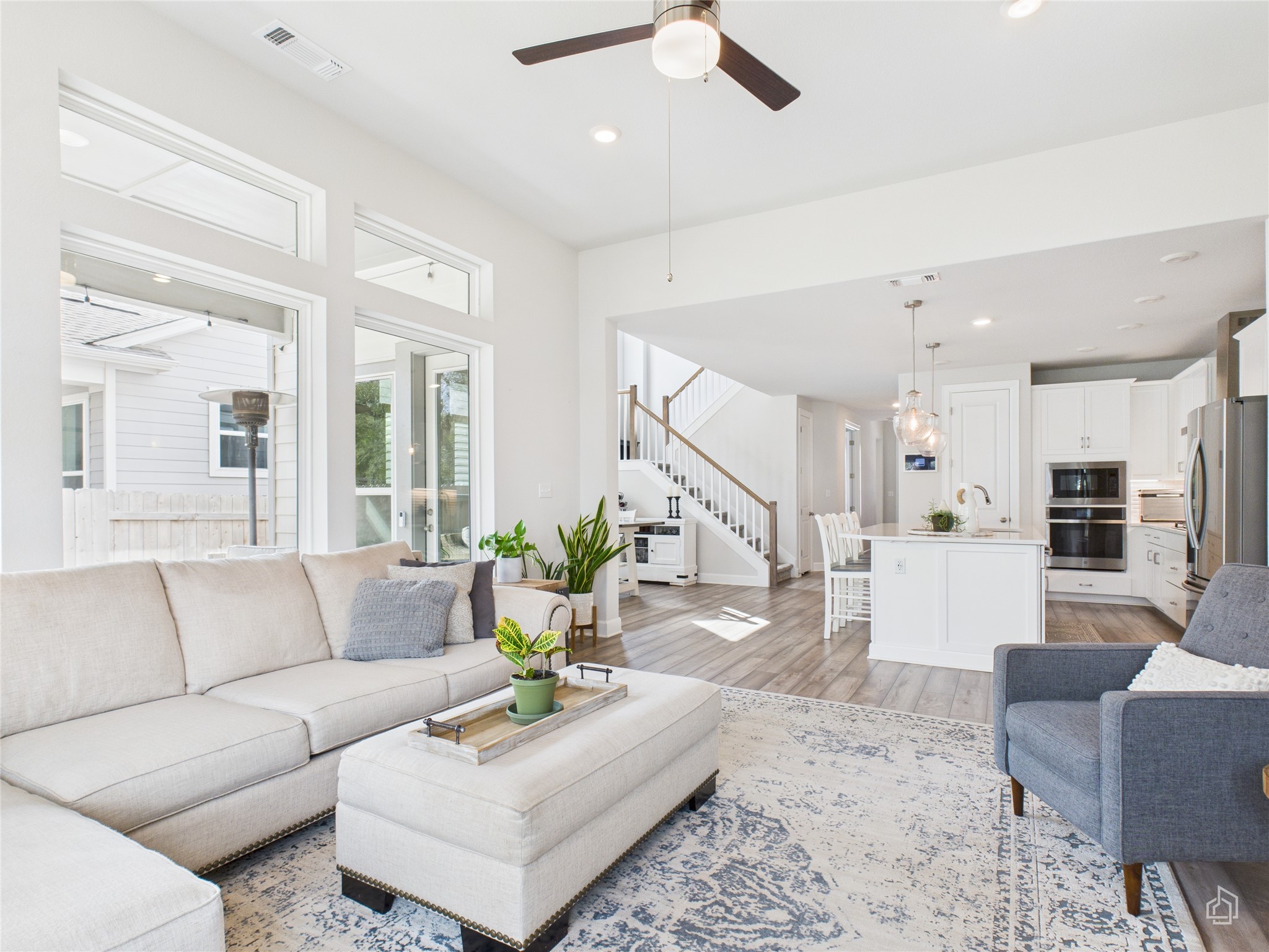 378 Moonlit Stream Pass Dripping Springs, TX 78620 - Photo 21 of 38 a living room with furniture and wooden floor