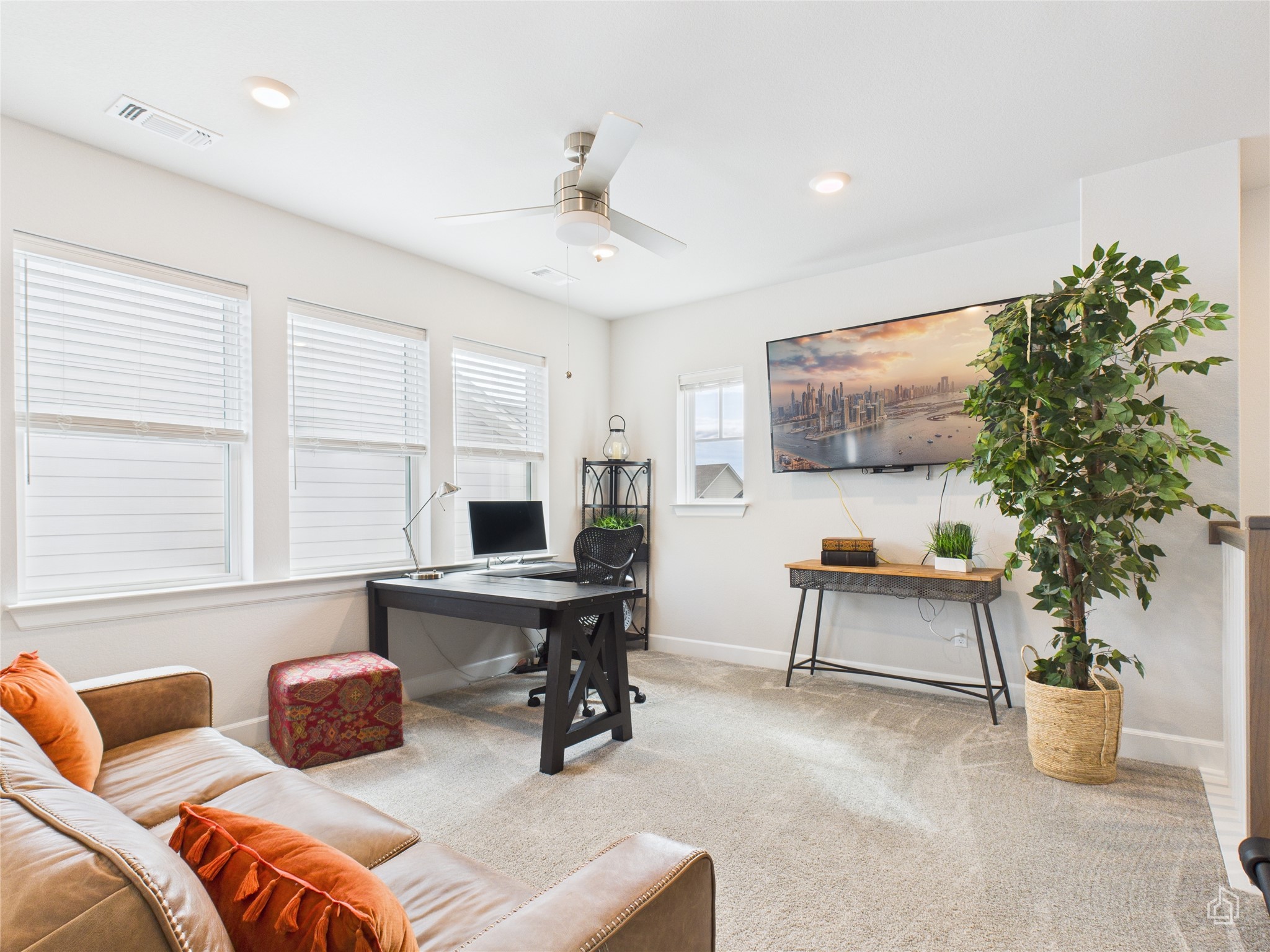 378 Moonlit Stream Pass Dripping Springs, TX 78620 - Photo 29 of 38 a bedroom with furniture and a potted plant