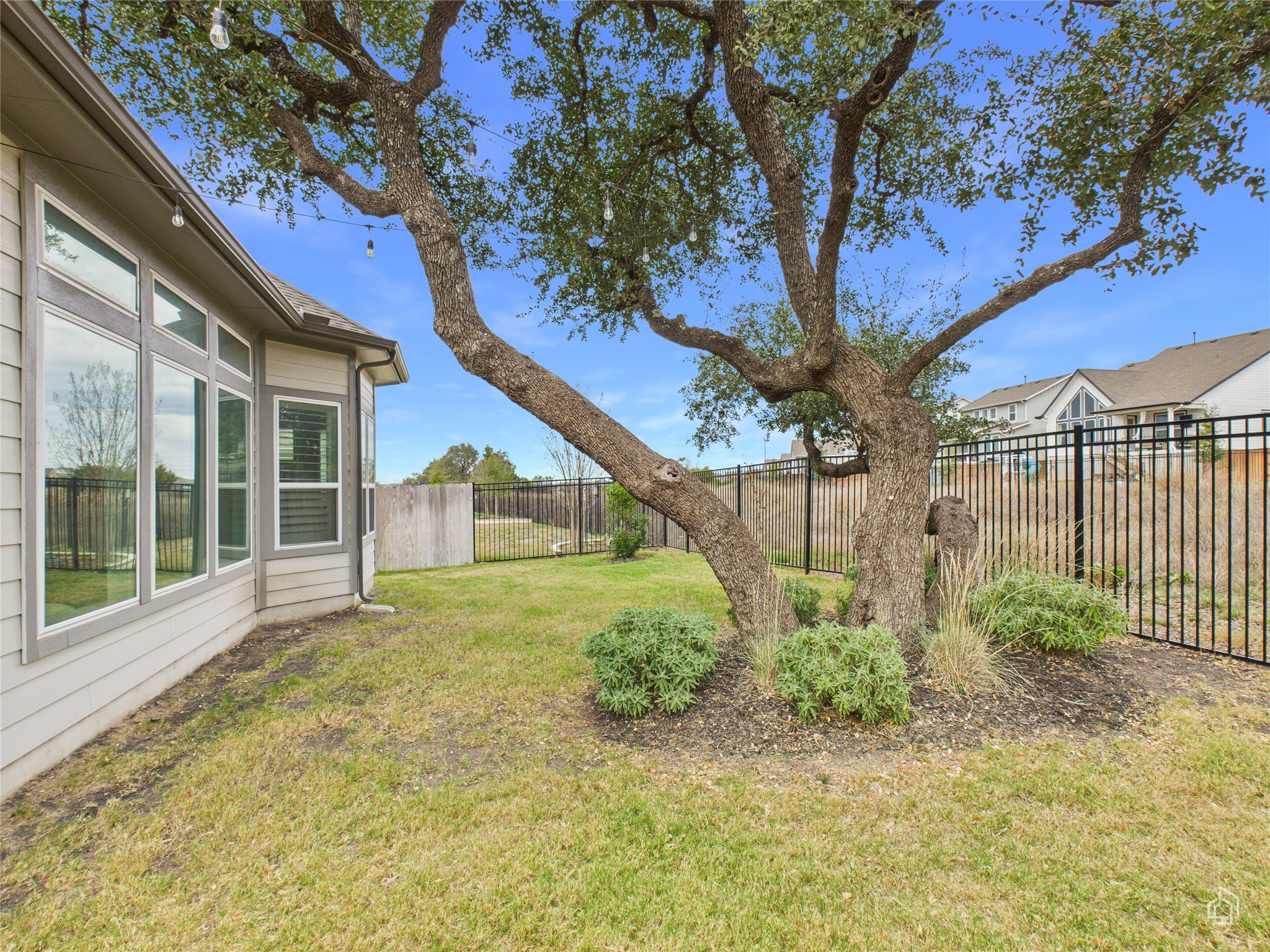 378 Moonlit Stream Pass Dripping Springs, TX 78620 - Photo 38 of 38 a view of a house with a small yard and a large tree