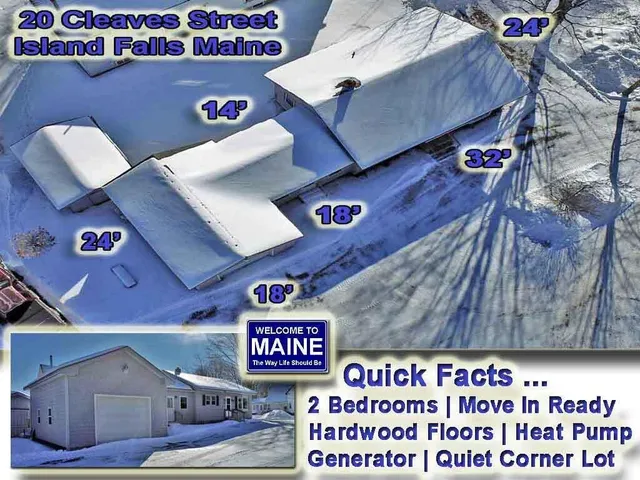 $169,500 | 20 Cleaves Street, Crystal, ME 04747