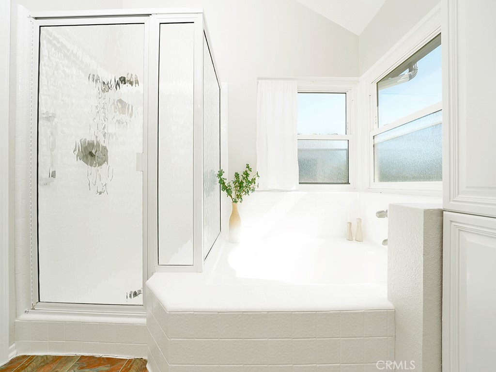 25102 Danabirch Dana Point, CA 92629 - Photo 28 of 53 a bathroom with a bathtub and a shower