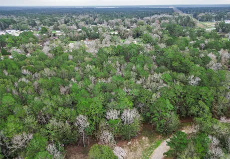 an aerial view of a houses with a lush green hillside
