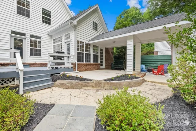 a view of a house with a garden