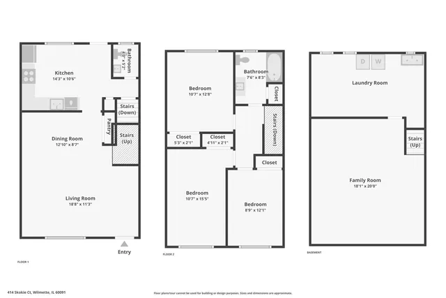 $2,750 | 414 Skokie Court, Wilmette, IL 60091