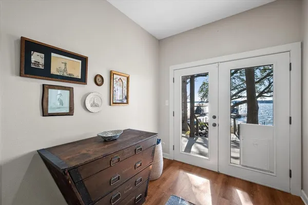 a room with window and wooden floor