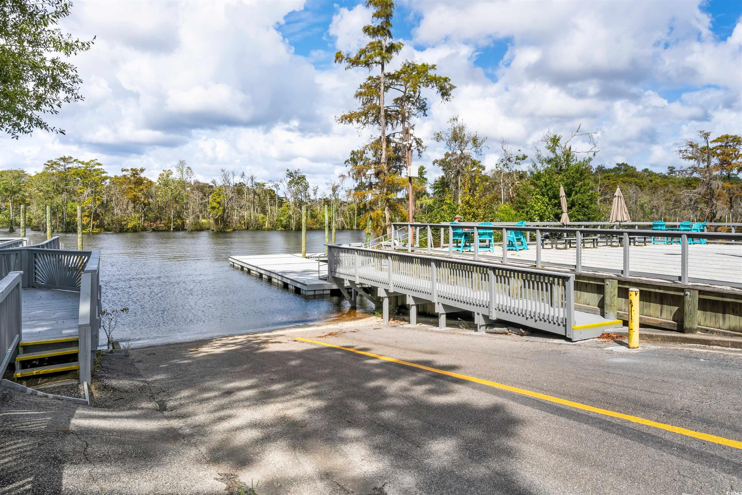 2073 Timmerman Road Myrtle Beach, SC 29588 - Photo 32 of 34 Dock area with a boat ramp and a water view