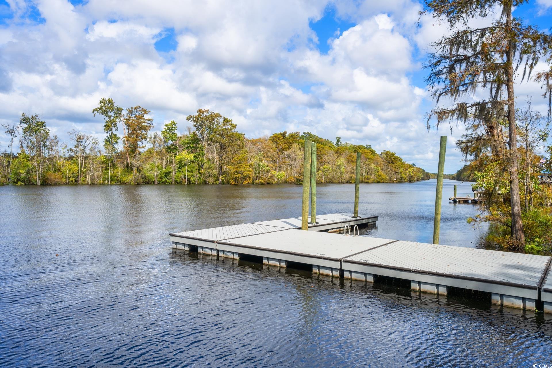 2073 Timmerman Road Myrtle Beach, SC 29588 - Photo 33 of 34 Dock area featuring a water view and a wooded view