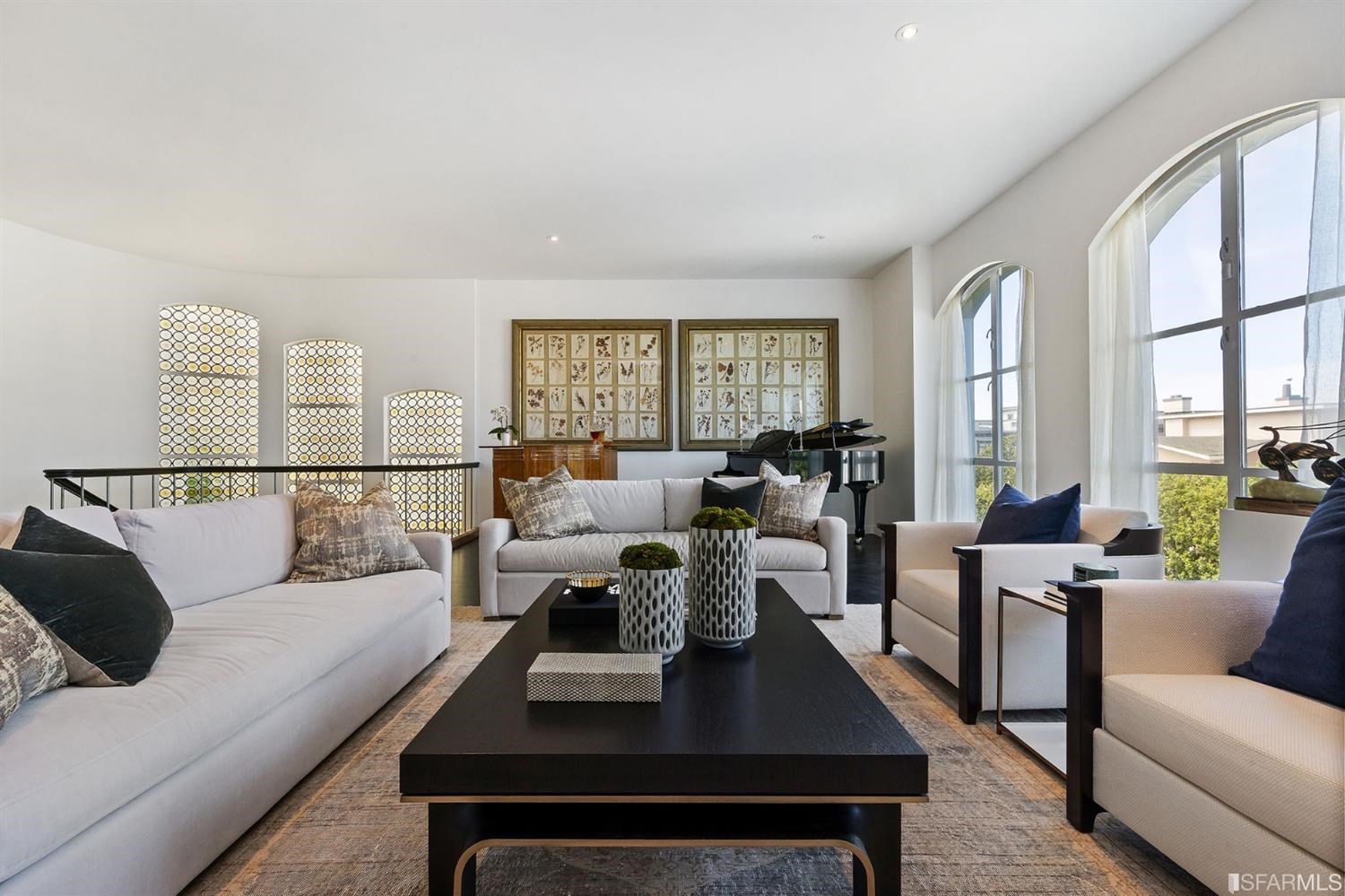 135 Sea Cliff Avenue San Francisco, CA 94121 - Photo 14 of 69 a living room with furniture wooden floor and a large window
