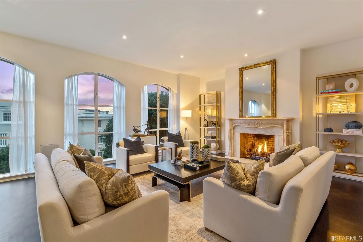 135 Sea Cliff Avenue San Francisco, CA 94121 - Photo 60 of 69 a living room with furniture fireplace and a large window