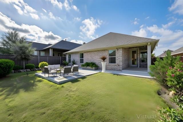 14304 Spitfire Trail Fort Worth, TX 76262 - Photo 27 of 31 a view of a house with swimming pool and sitting area