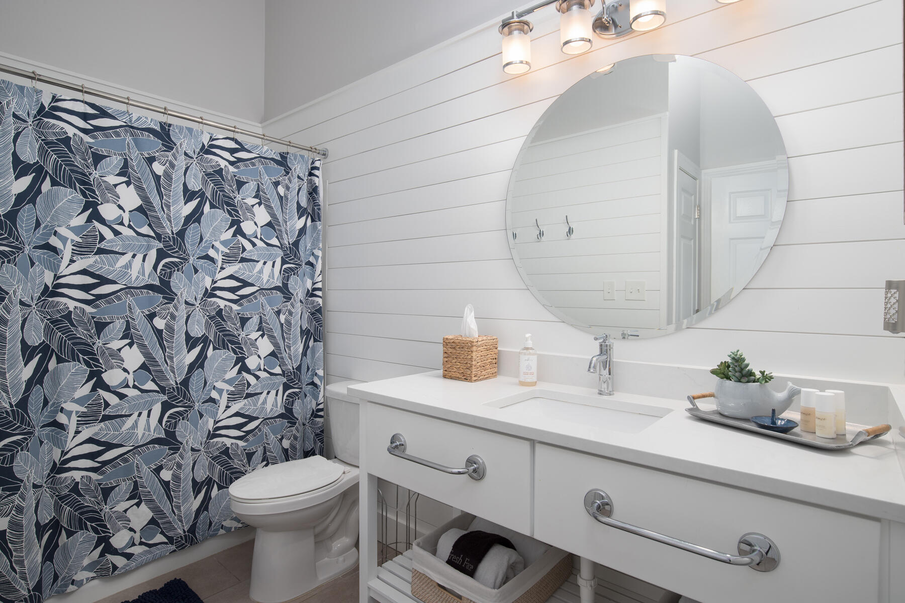 10343 East County Highway 30A, Unit 330 Inlet Beach, FL 32413 - Photo 18 of 30 a bathroom with a granite countertop sink and a mirror