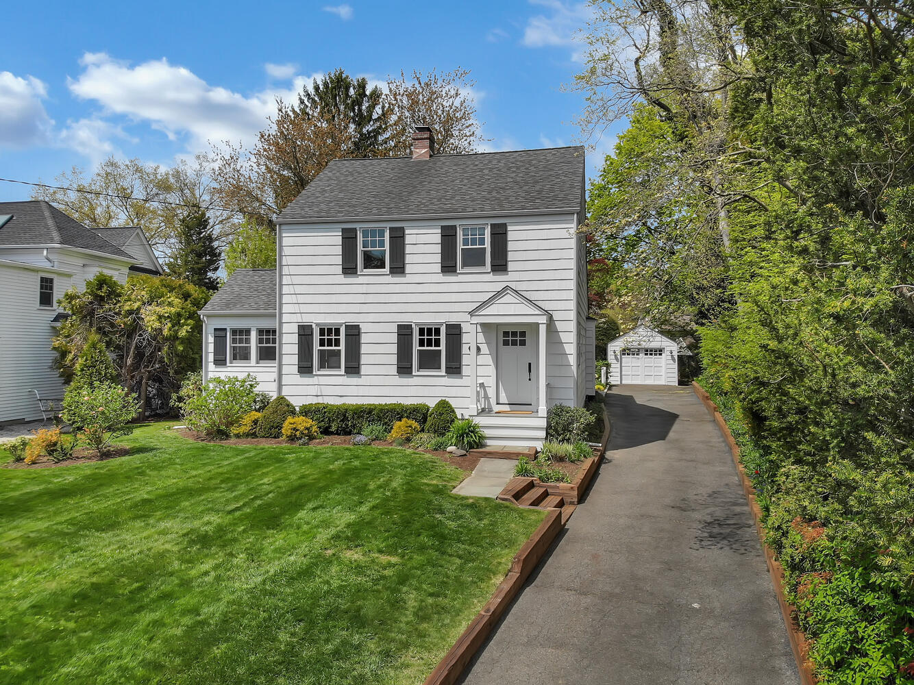 3 Dickinson Road Darien, CT 06820 - Photo 30 of 30 a view of a yard in front of house