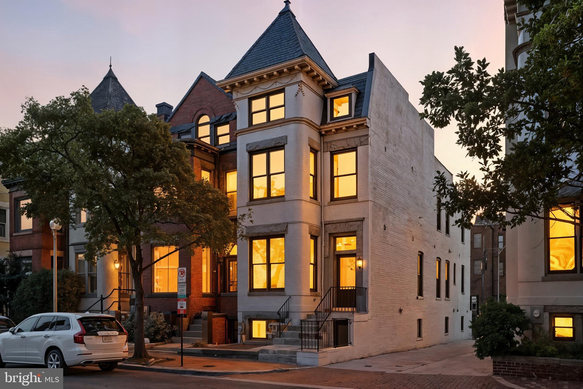 910 Westminster Street Northwest Washington, DC 20001 - Photo 2 of 66 a front view of a residential apartment building with a yard