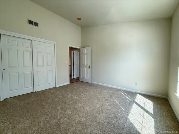 an empty room with an entryway