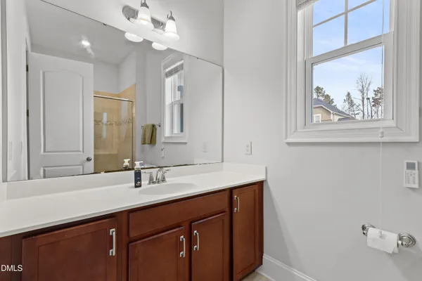 a bedroom with furniture and a bed