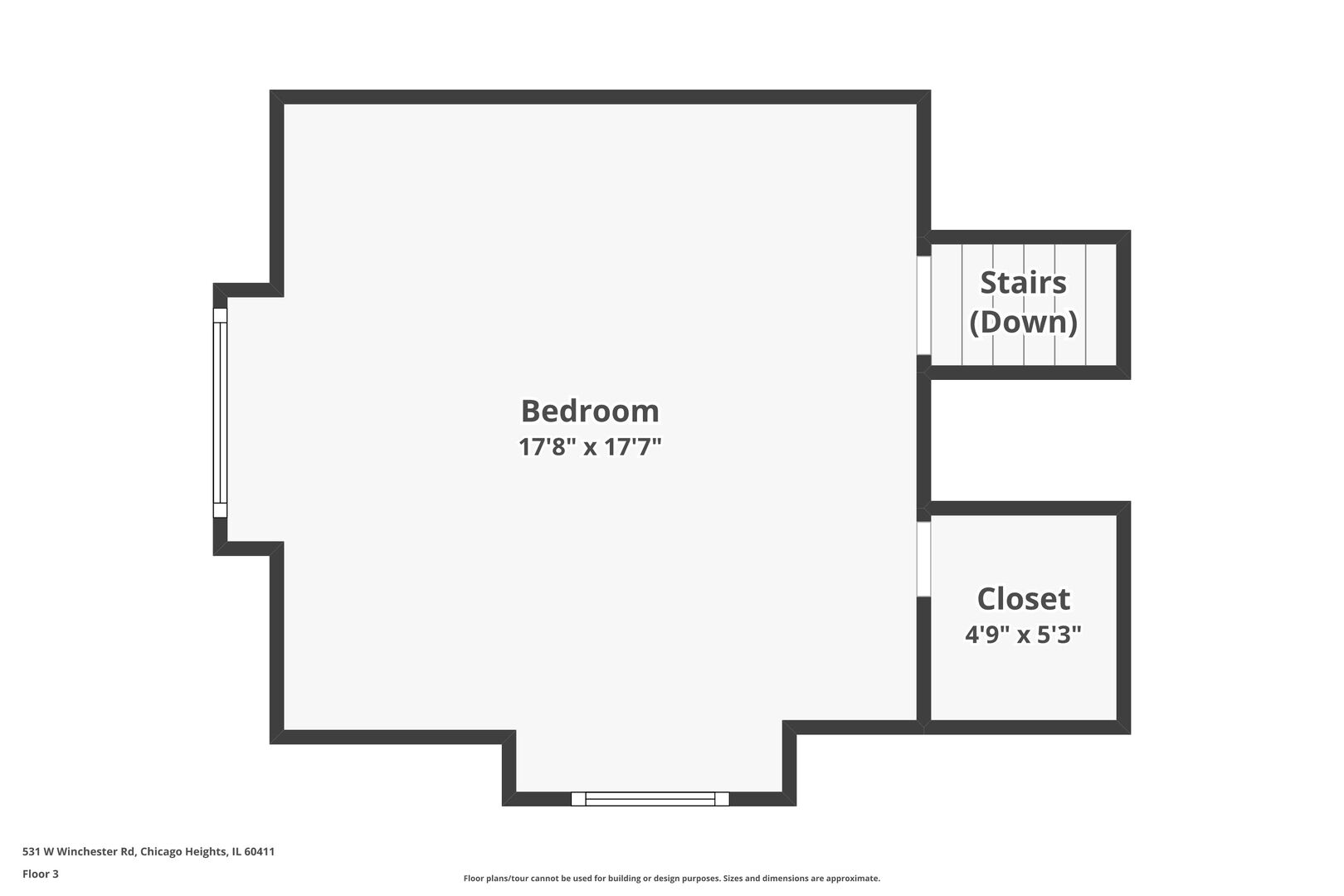 531 Winchester Road Chicago Heights, IL 60411 - Photo 27 of 28 a picture of a wall with a white wall