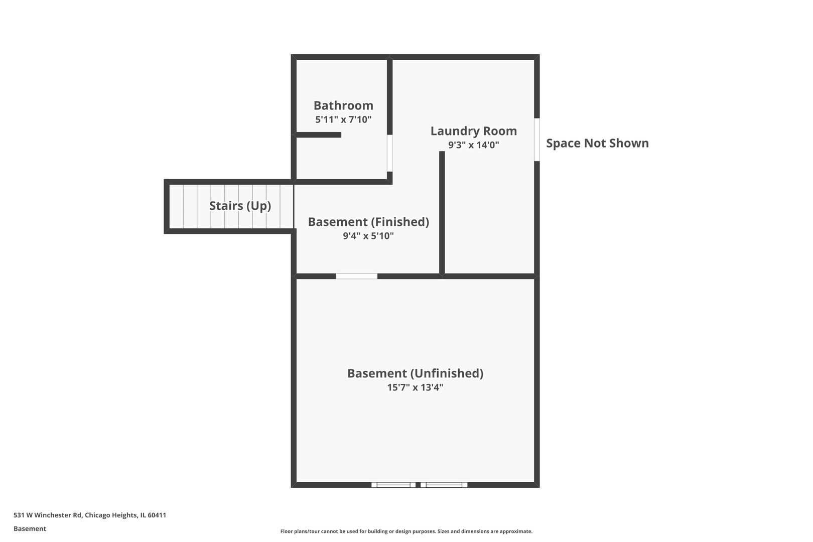 531 Winchester Road Chicago Heights, IL 60411 - Photo 28 of 28 a picture of a bench in a room