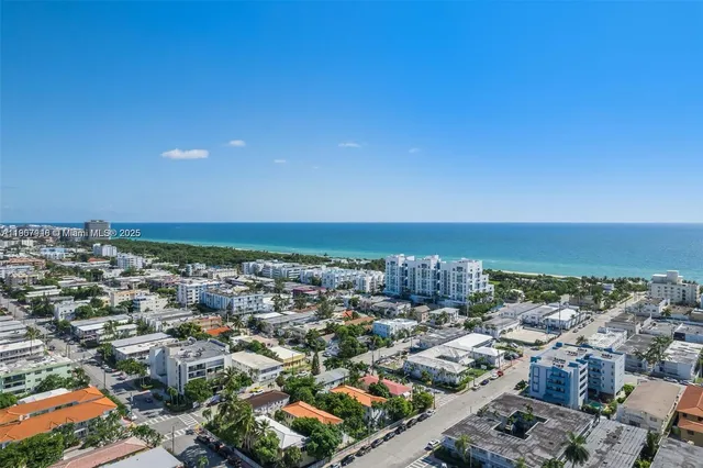 an aerial view of a city
