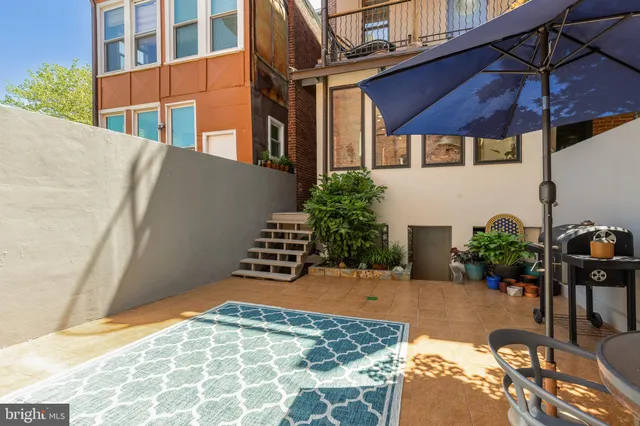 a house view with a seating space