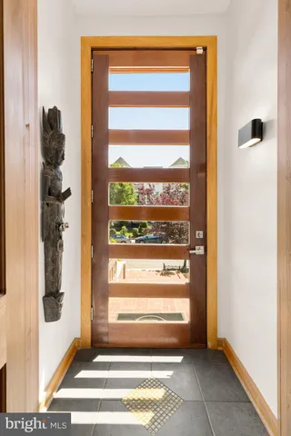 a view of front door