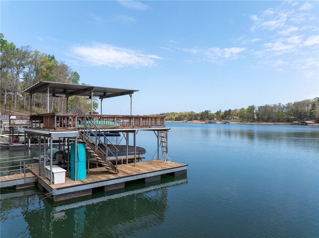 1002 Whitfield Point Road Anderson, SC 29626 - Photo 6 of 49 Enjoy direct lake access and serene views from this private dock with ample space for leisure.