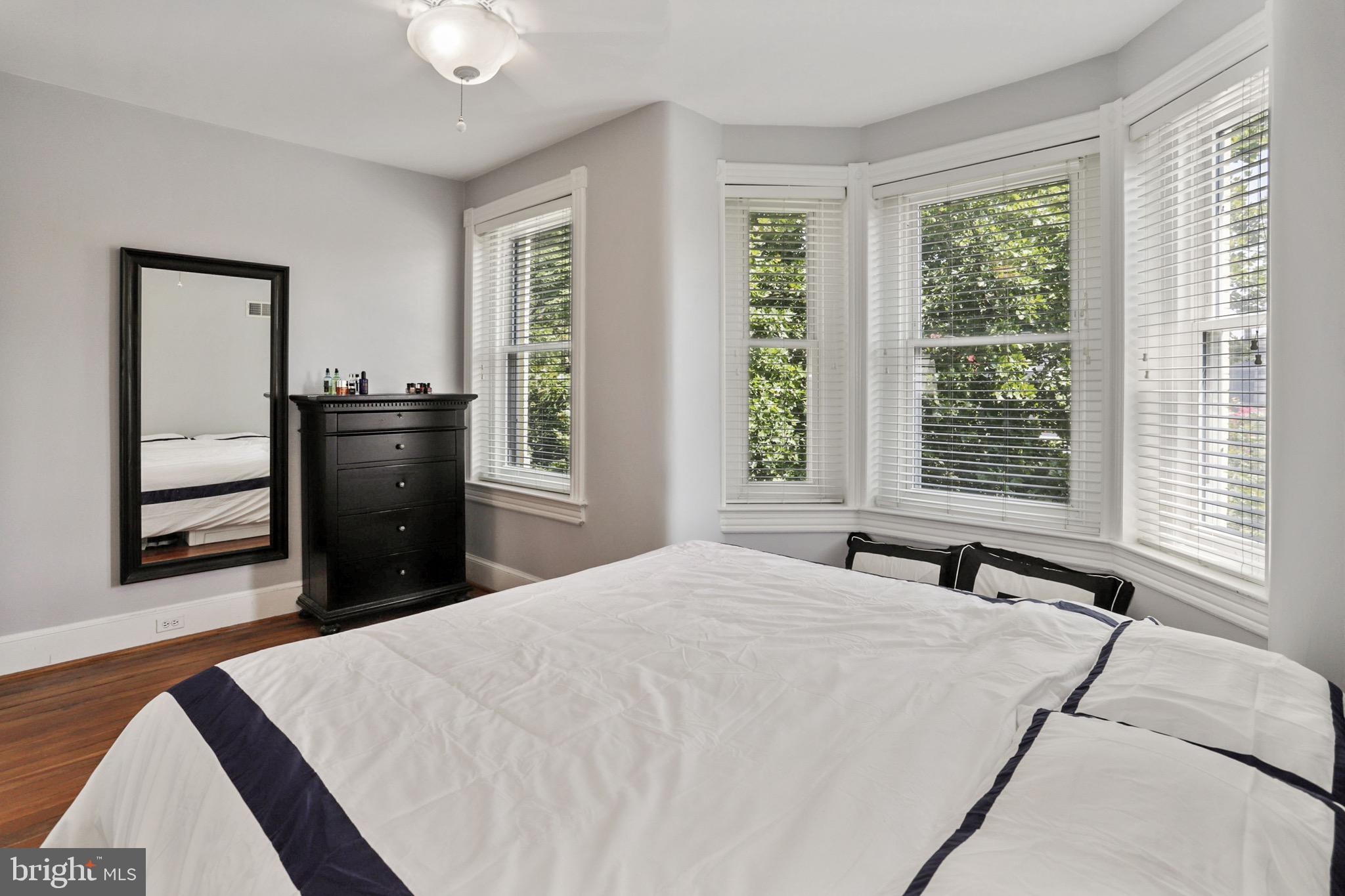 549 4th Street Southeast Washington, DC 20003 - Photo 14 of 33 Spacious Master Bedroom w/ Bay Window