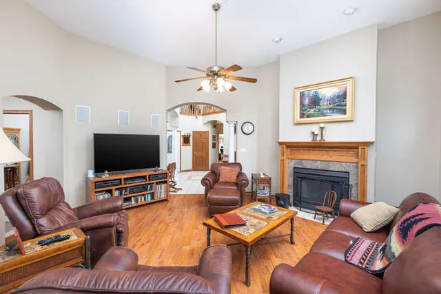 a large kitchen with cabinets and stainless steel appliances