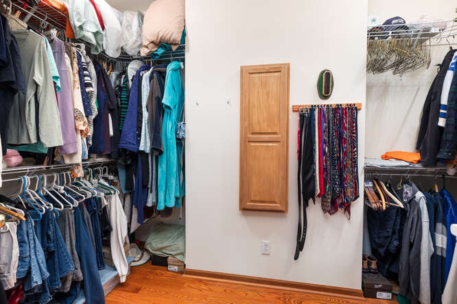 2658 East 1559th Road Ottawa, IL 61350 - Photo 35 of 53 a view of walk in closet with clothes and shoes