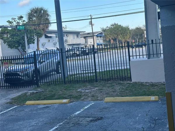 a view of a car garage