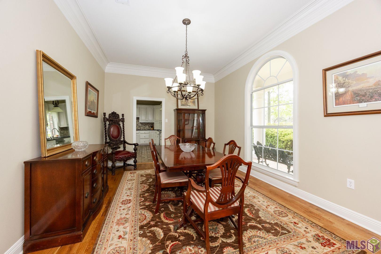 13407 North Amiss Road Baton Rouge, LA 70810 - Photo 8 of 39 Light-filled Dining Room Overlooking Front of Home