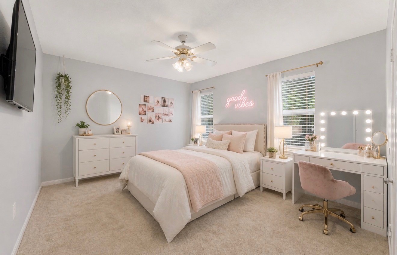 17403 Butte Creek Road Houston, TX 77090 - Photo 13 of 39 Secondary Bedroom (Virtually Staged)