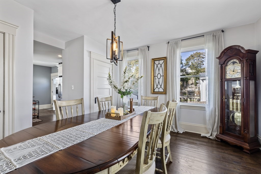35 Jackson Street Saugus, MA 01906 - Photo 11 of 26 a view of a dining room with furniture window and wooden floor