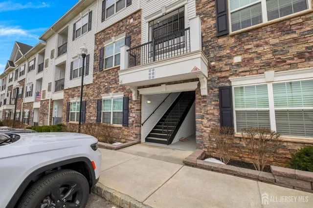 a front view of a building