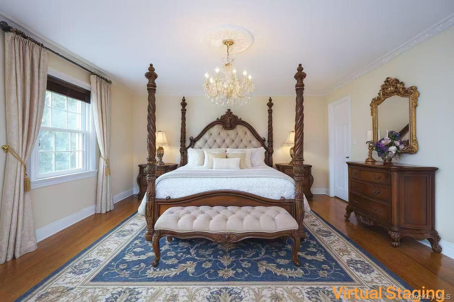17 Pinewood Road Manhasset, NY 11030 - Photo 19 of 26 a view of a bedroom with bed and wooden floor