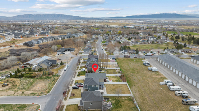 1896 West 800 North Mapleton, UT 84663 - Photo 48 of 55 Aerial overview of property's location featuring mountains and nearby suburban area