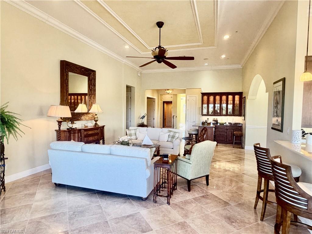 9109 Prima Way, Unit 201 Naples, FL 34113 - Photo 9 of 49 Grand Room,32'4" X 18', Crown & Ceiling Molding