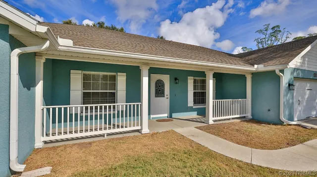 a front view of a house