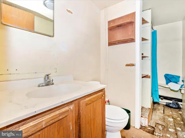 a front view of a building with street